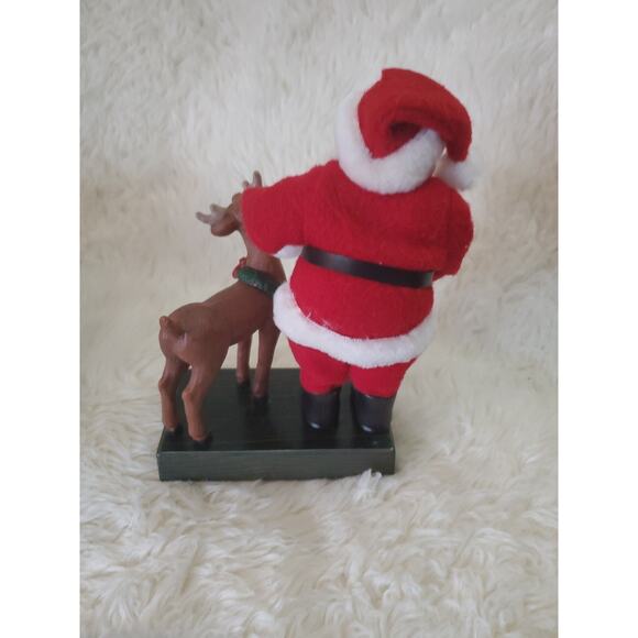 1999 Vintage Holiday Creations Musical Santa Scene w/reindeer - Picture 7 of 10
